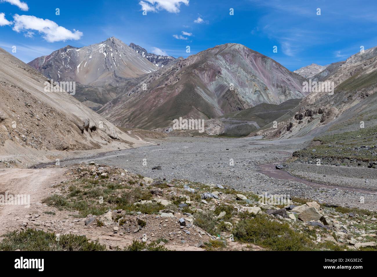 Traveling the Cajon del Maipo near Santiago, Chile Stock Photo Alamy