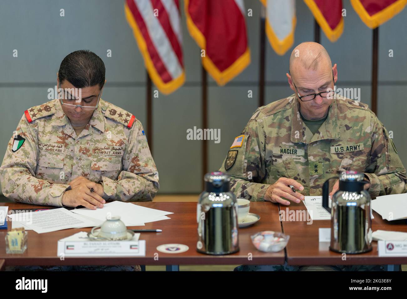 Kuwaiti Military Cooperation Director, Brig. Gen. Fahad Al-Otaibi, and ...