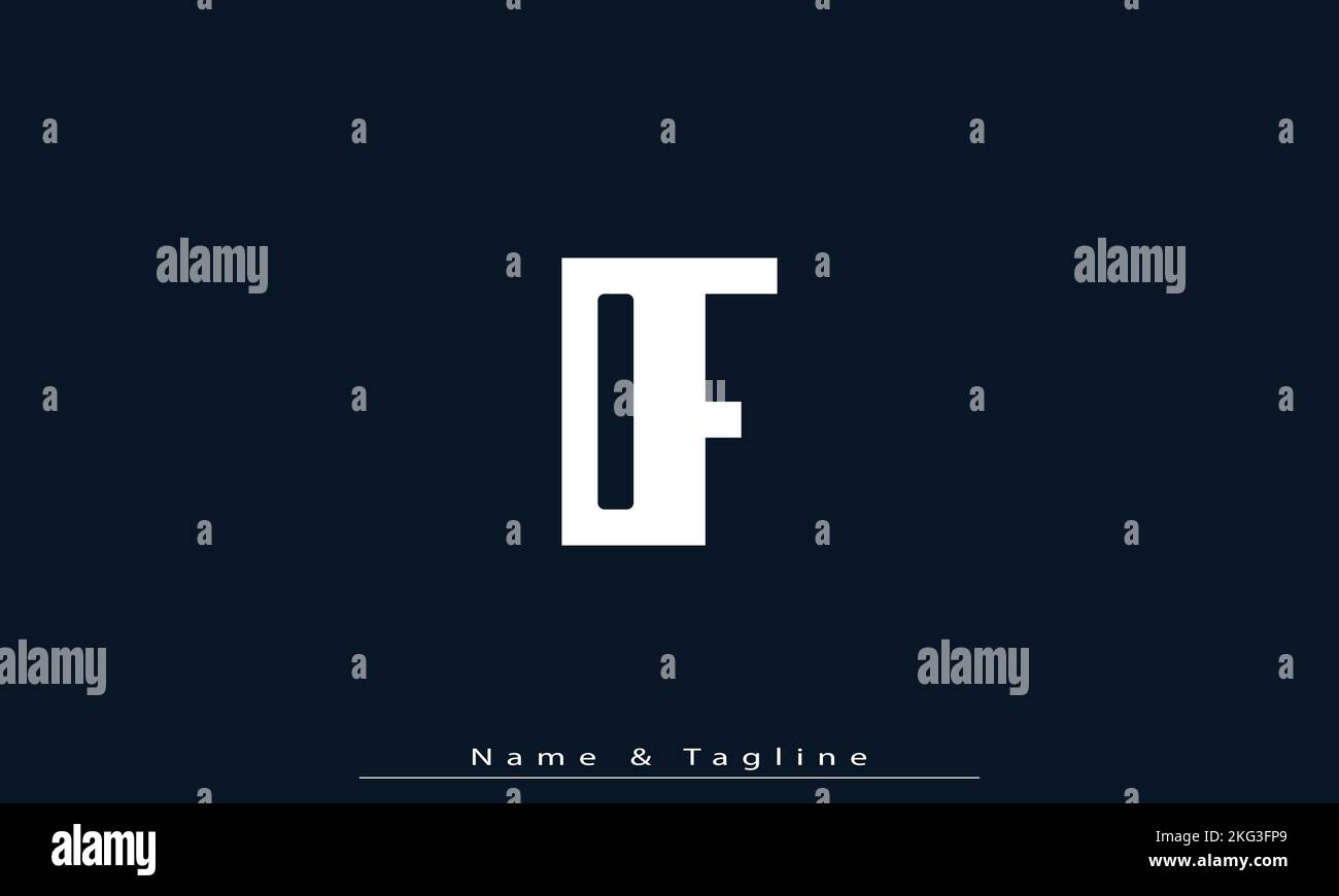 Alphabet letters Initials Monogram logo NF , FN Stock Vector