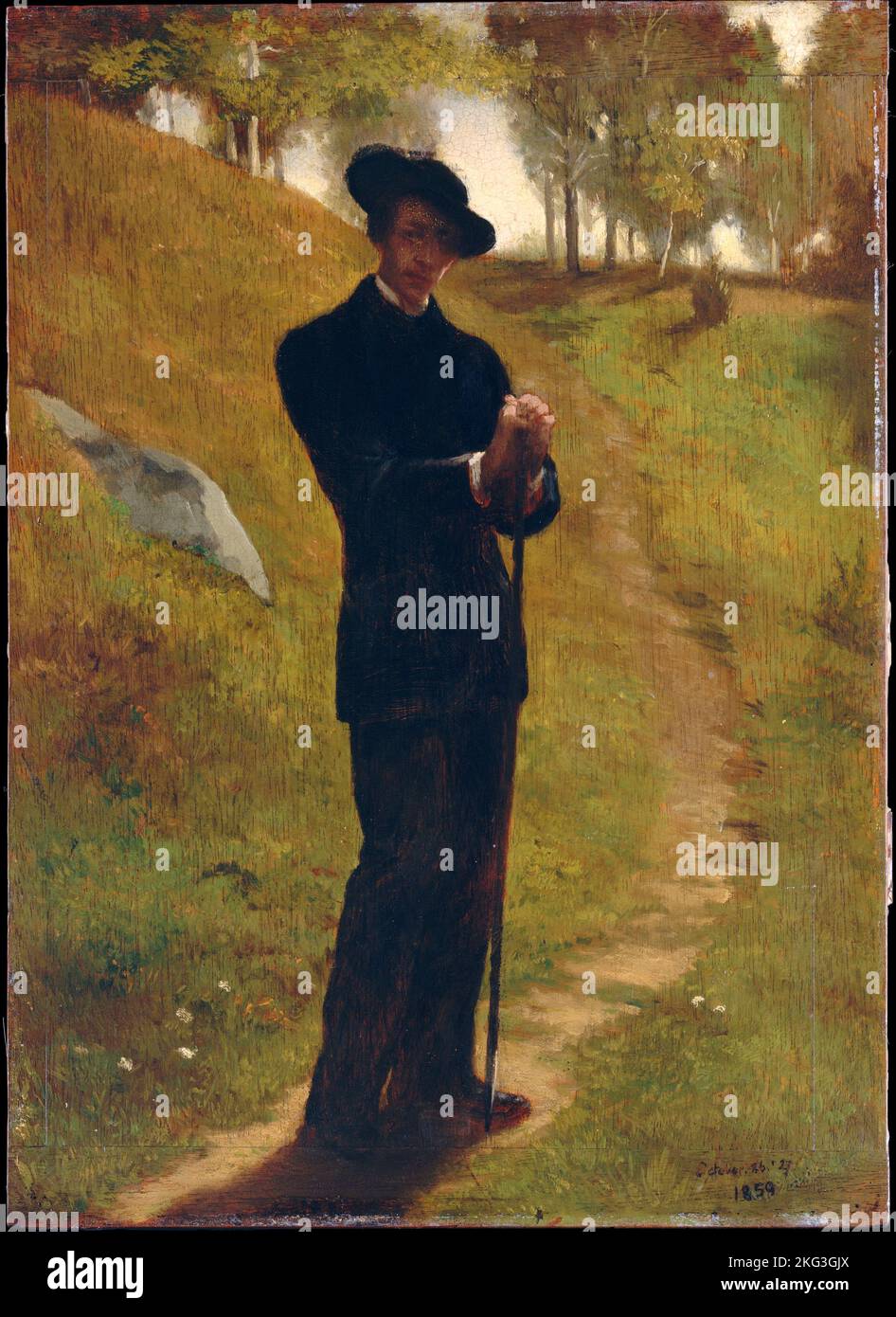 John La Farge Portrait of the Painter 1859 Stock Photo Alamy