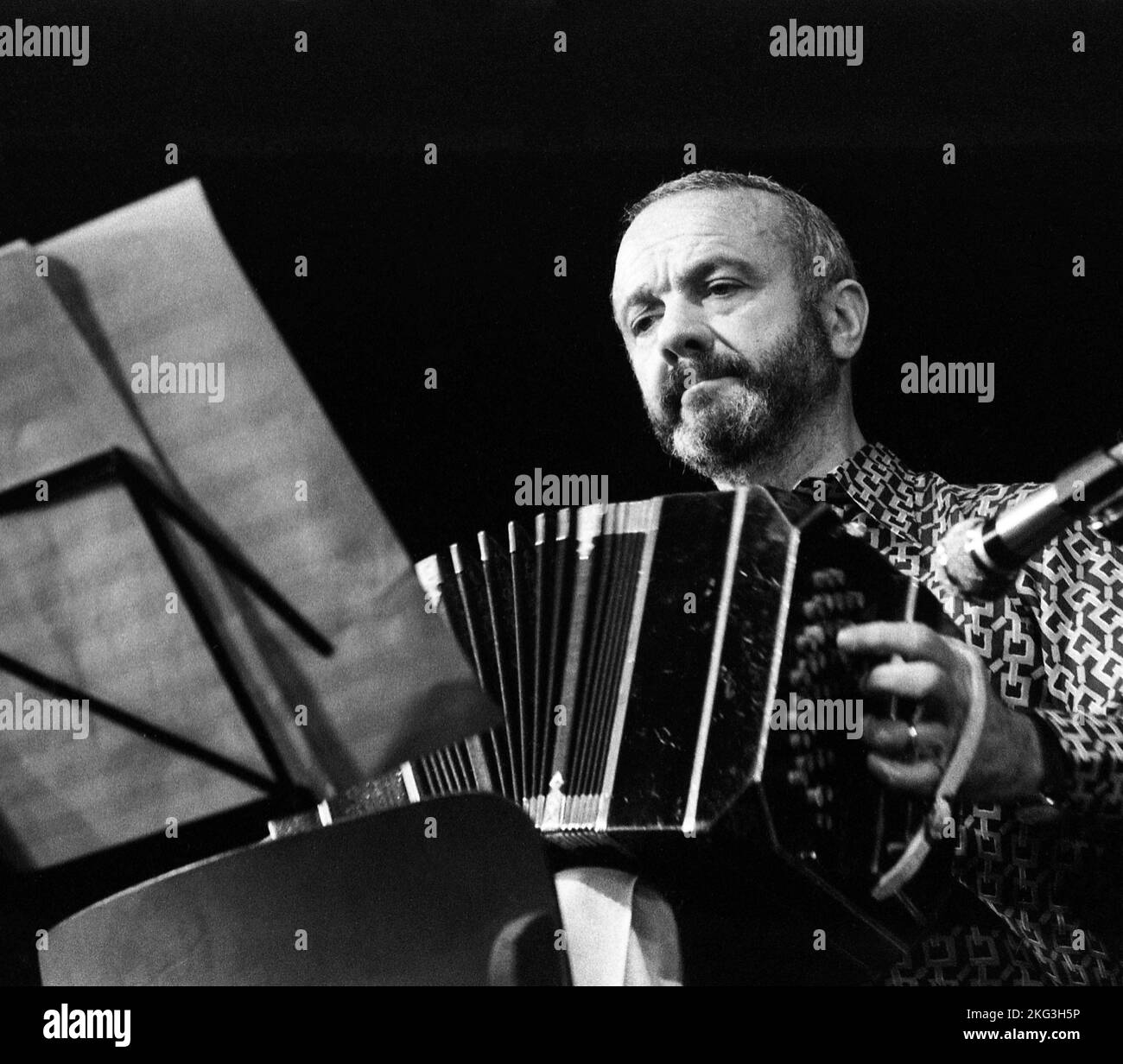 Philippe Gras / Le Pictorium -  Astor Piazzolla -  18/12/2020  -  France / Ile-de-France (region) / Paris  -  Astor Piazzolla concert, Paris, 1975 Stock Photo