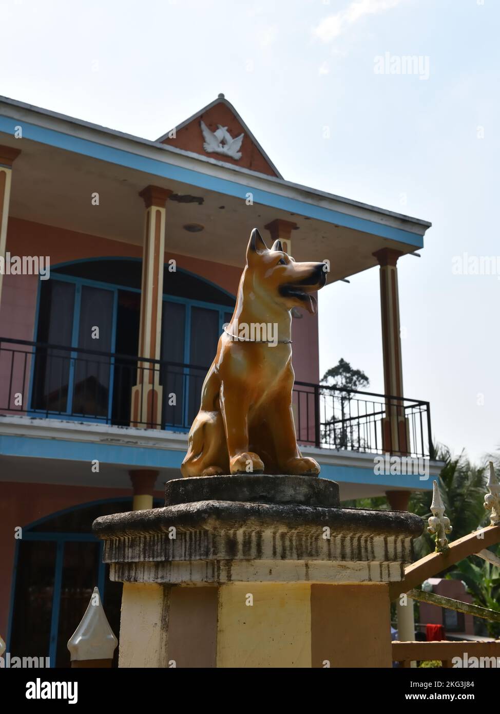 The dog is worshiped as a protective genie at many temples in Vietnam