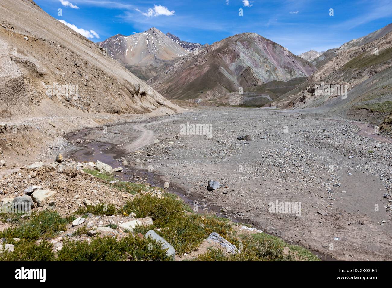 Traveling the Cajon del Maipo near Santiago, Chile Stock Photo Alamy