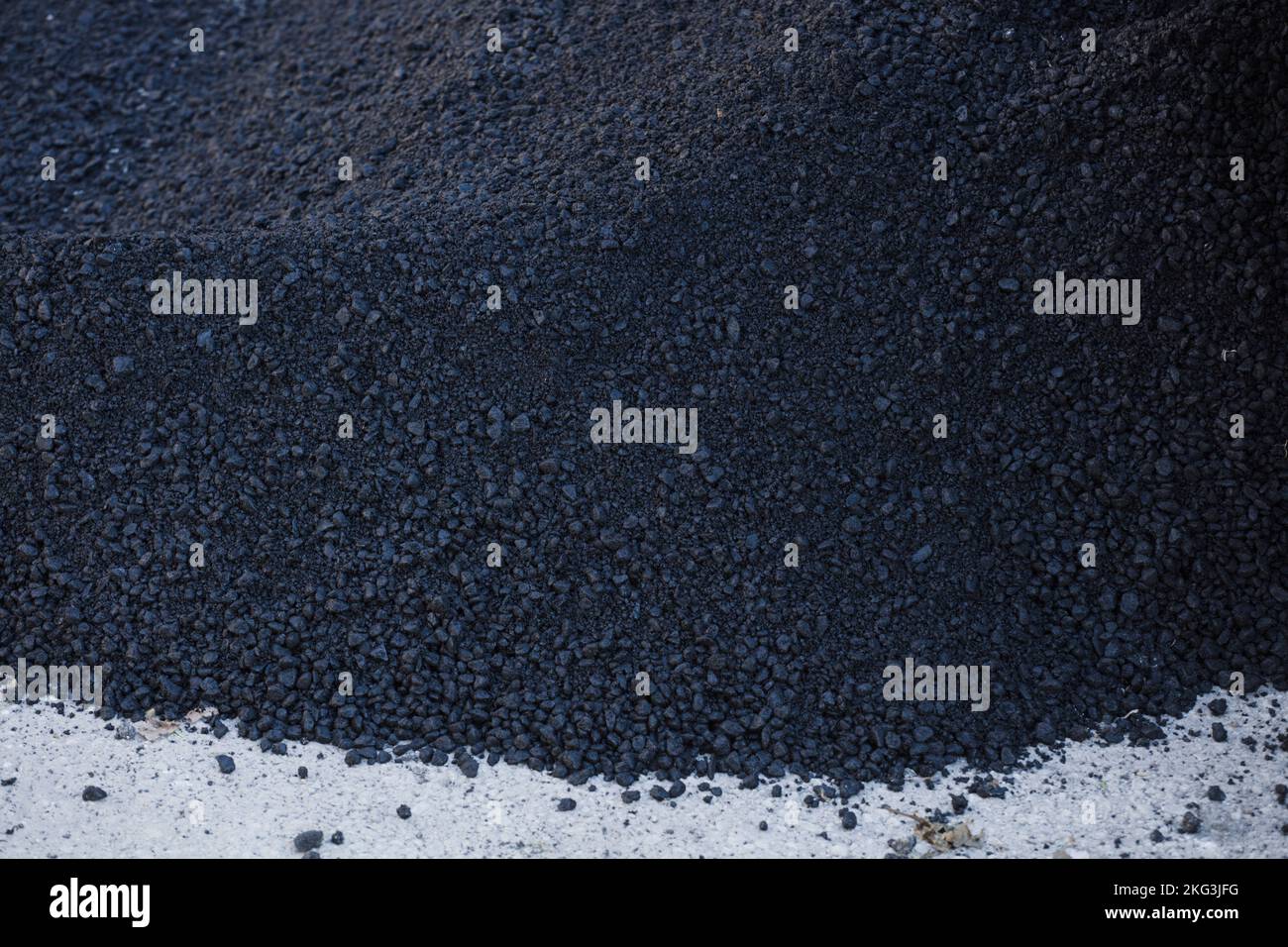 fresh asphalt texture bluish black color Stock Photo