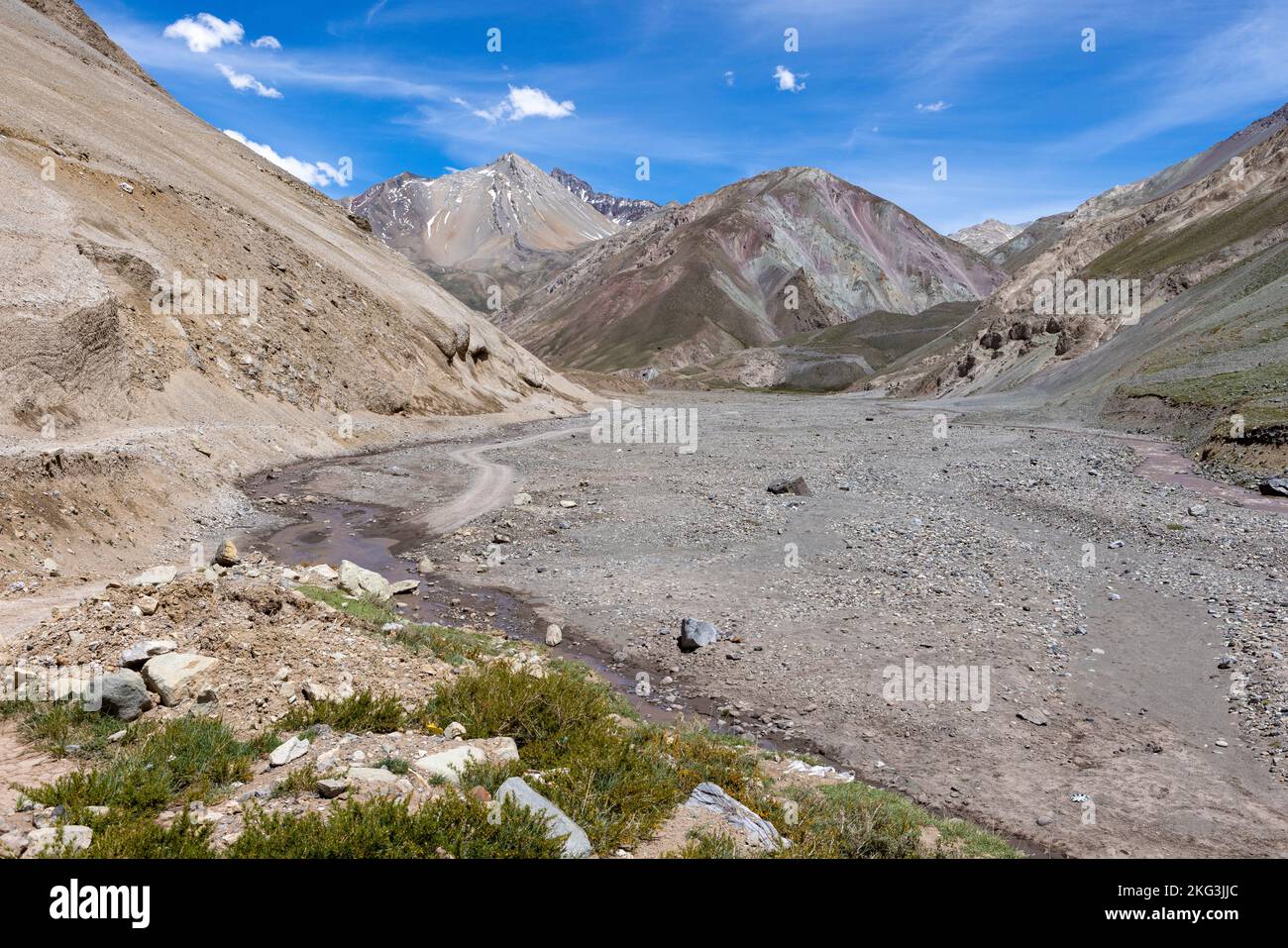 Traveling the Cajon del Maipo near Santiago, Chile Stock Photo Alamy