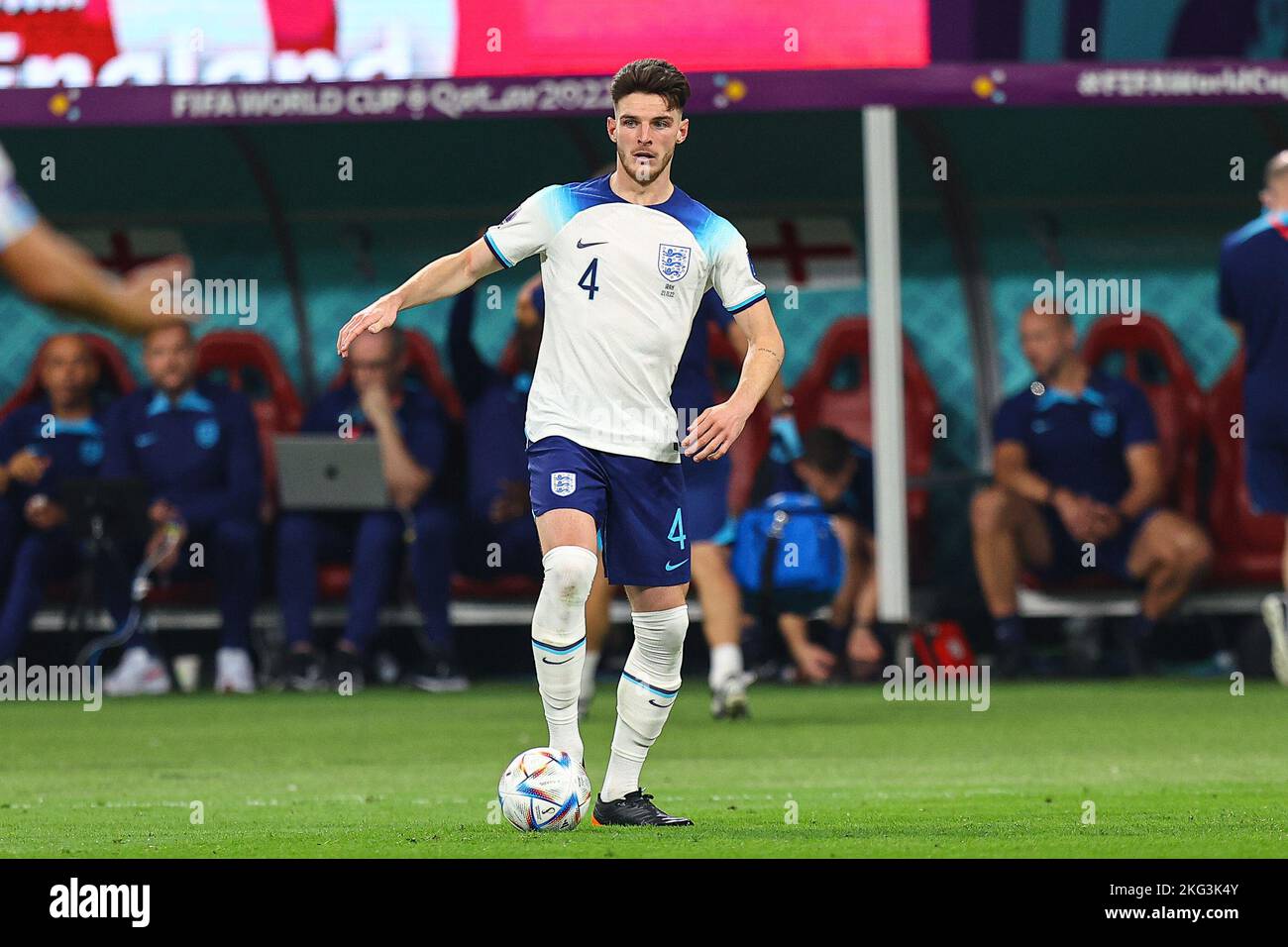 Declan Rice during the FIFA World Cup Qatar 2022 Group B match between ...