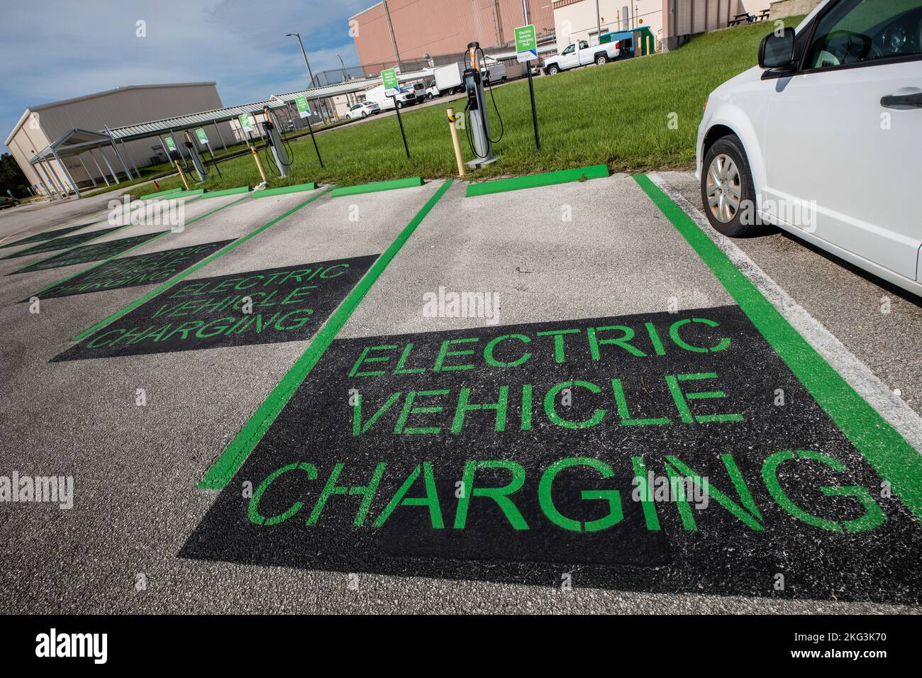 New Electric Vehicle Charging Stations. Several newly installed