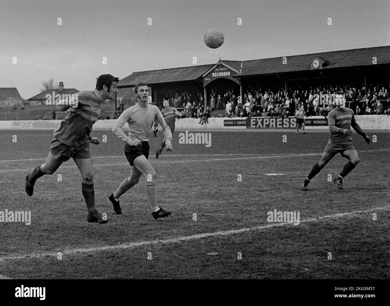 Romford FC v Barnet FC 21 March 1970 at Brooklands Sports Ground Romford Essex UK Southern League Prtemier Division Scans made in 2022 Stock Photo