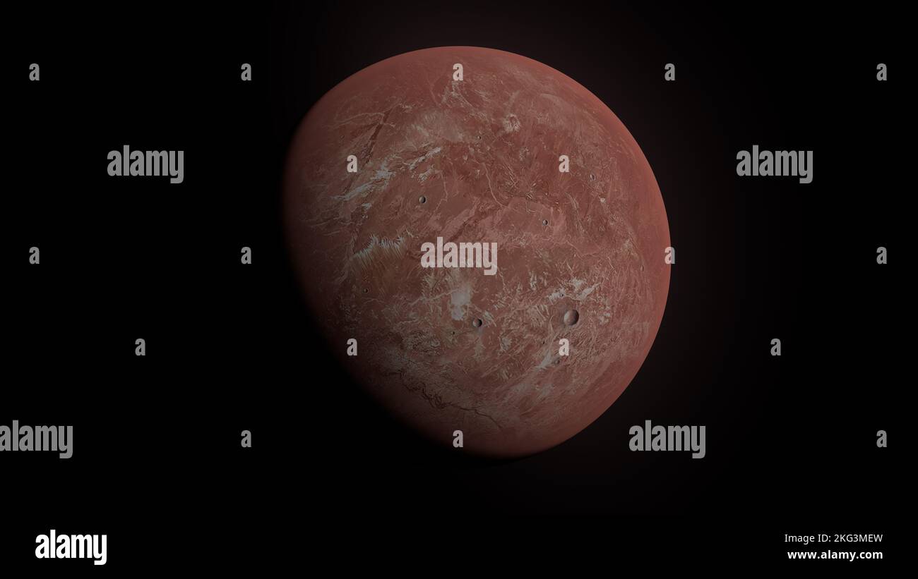 Makemake - Dwarf planet, Solar System Stock Photo