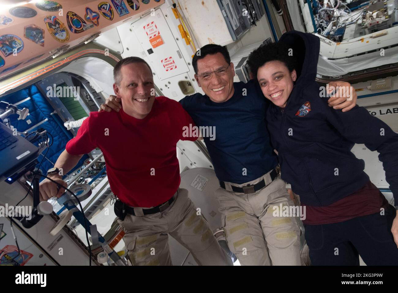 NASA astronauts Bob Hines, Frank Rubio, and Jessica Watkins of ...