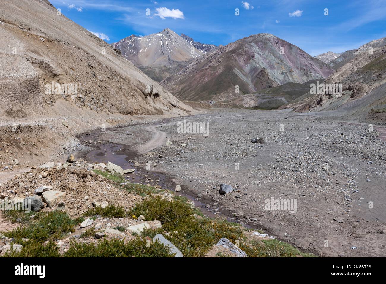 Traveling the Cajon del Maipo near Santiago, Chile Stock Photo Alamy