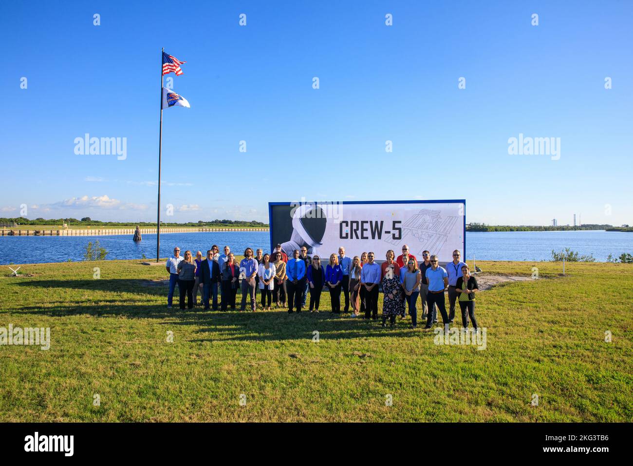 NASA Commercial Crew Program employees are photographed at Kennedy ...