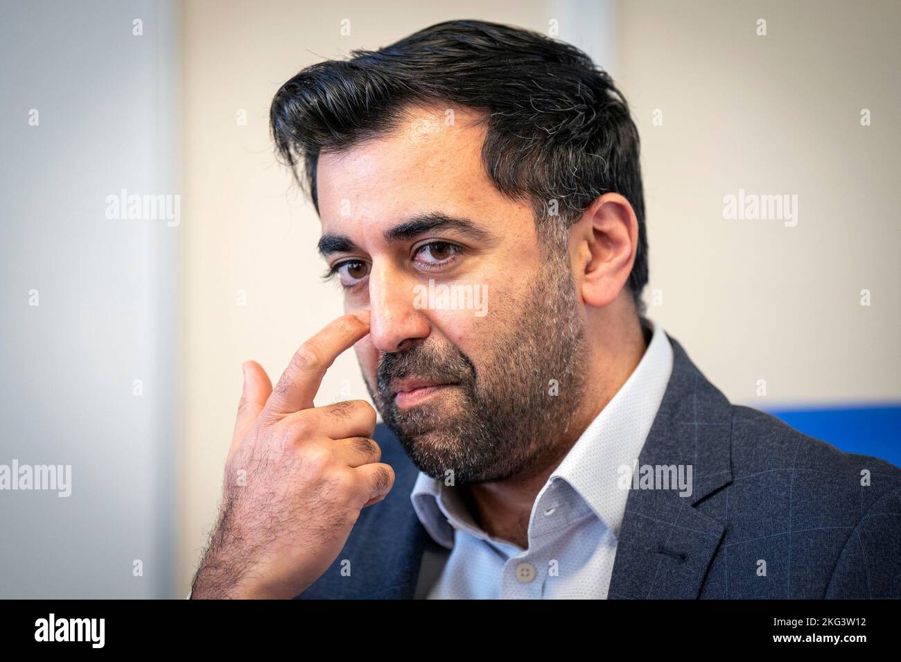 Health Secretary Humza Yousaf during a visit to the Rapid Cancer Diagnostic Service (RCDS) at