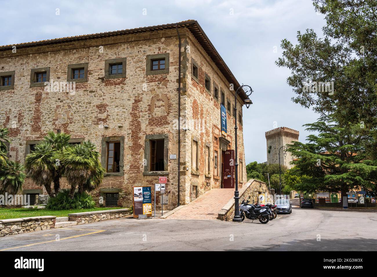 Palazzo della Corgna in historic old town of Castiglione del Lago, Province of Perugia, Umbria, Italy Stock Photo