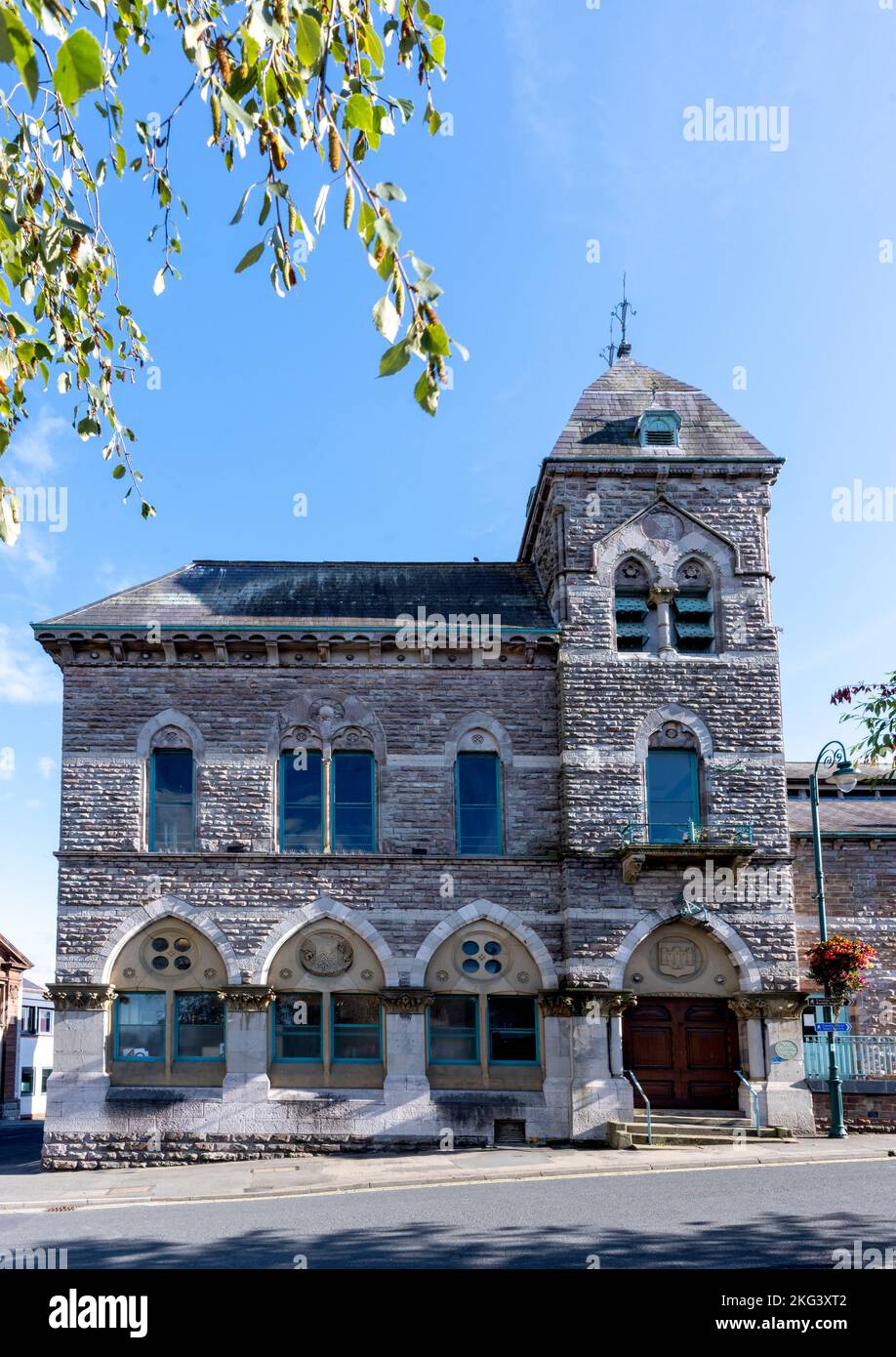 Ruthin Town Hall, Market Street, Ruthin, Denbighshire, Wales, UK Stock