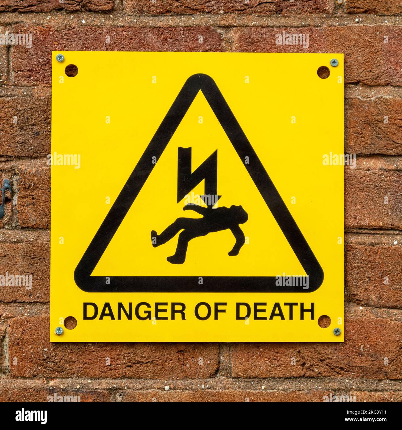 danger of death sign Stock Photo