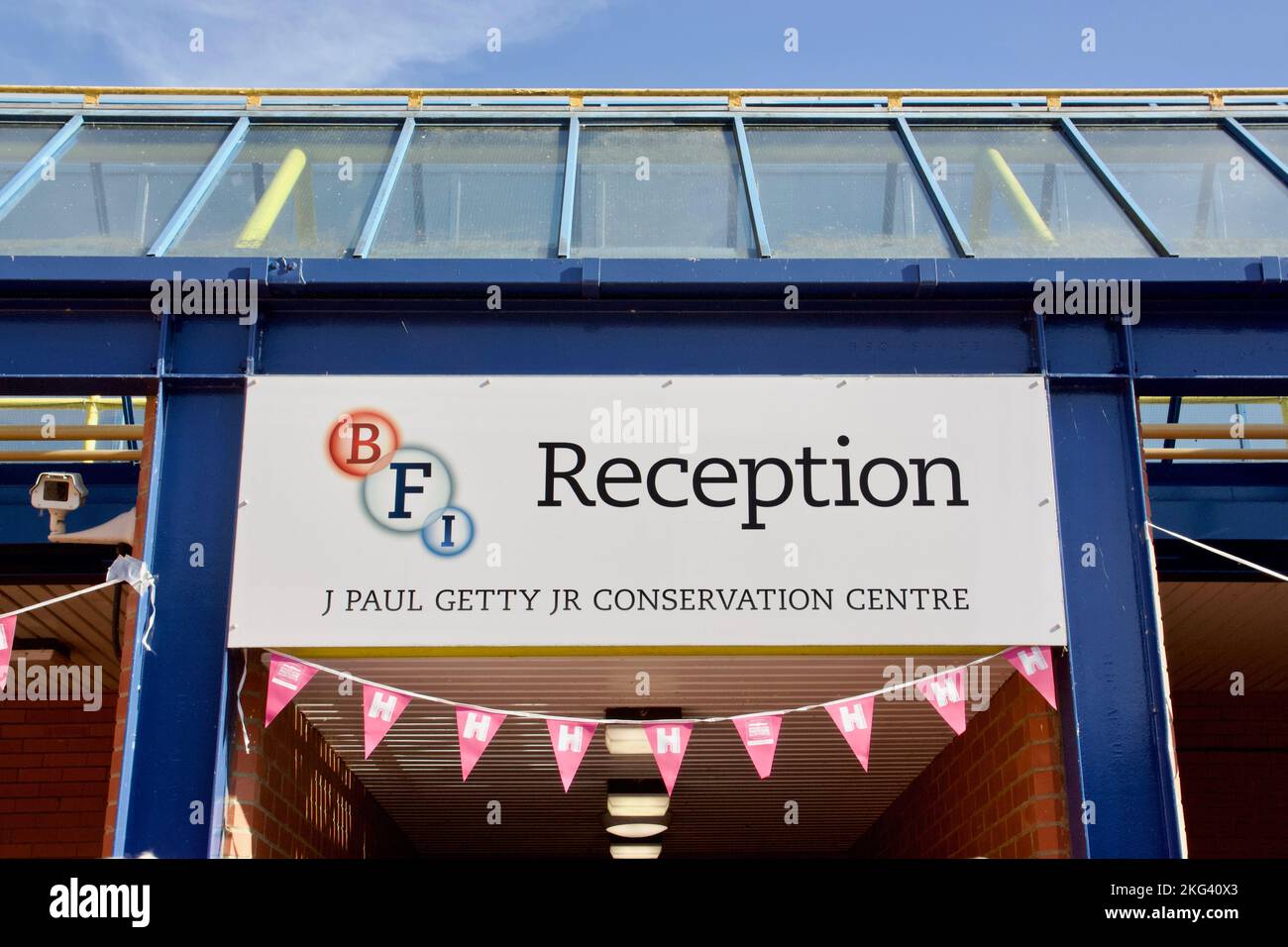 BFI reception to the J. Paul Getty Jr. conservation centre at the BFI National Archive in Berkhamsted Stock Photo