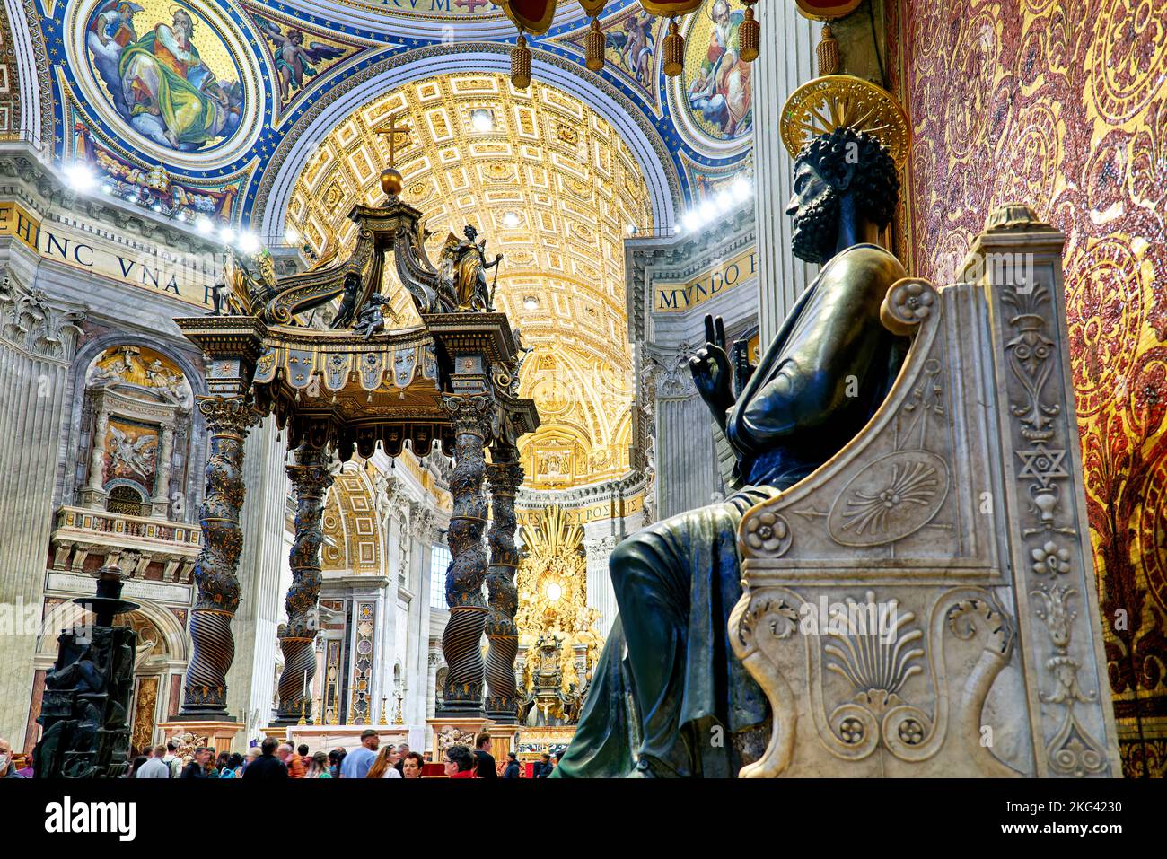 Rome Lazio Italy. Saint Peter's Basilica in Saint Peter's Square. The