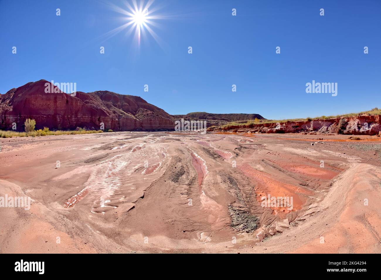 Sinking Sands in Petrified Forest AZ Stock Photo Alamy