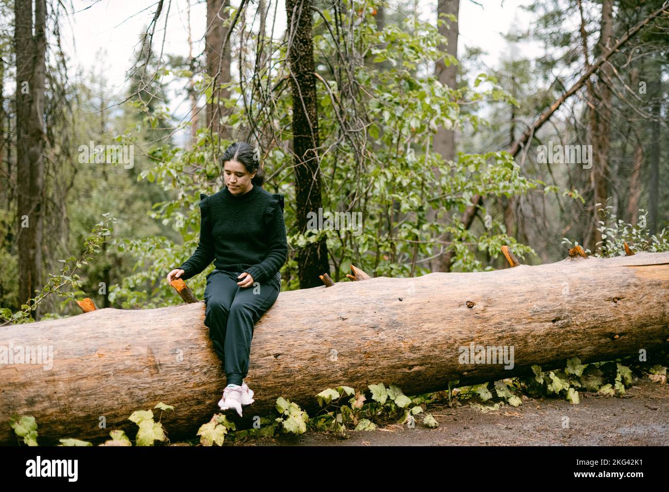 Female tourist resting sitting hi-res stock photography and images - Alamy