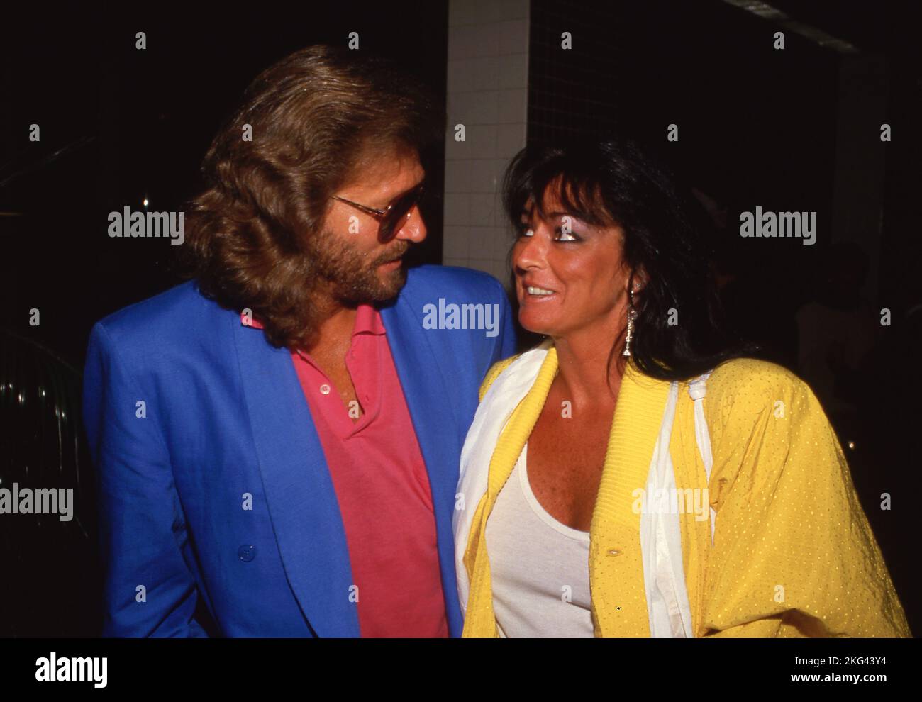 Barry Gibb and wife Linda Circa 1980's .  Credit: Ralph Dominguez/MediaPunch Stock Photo