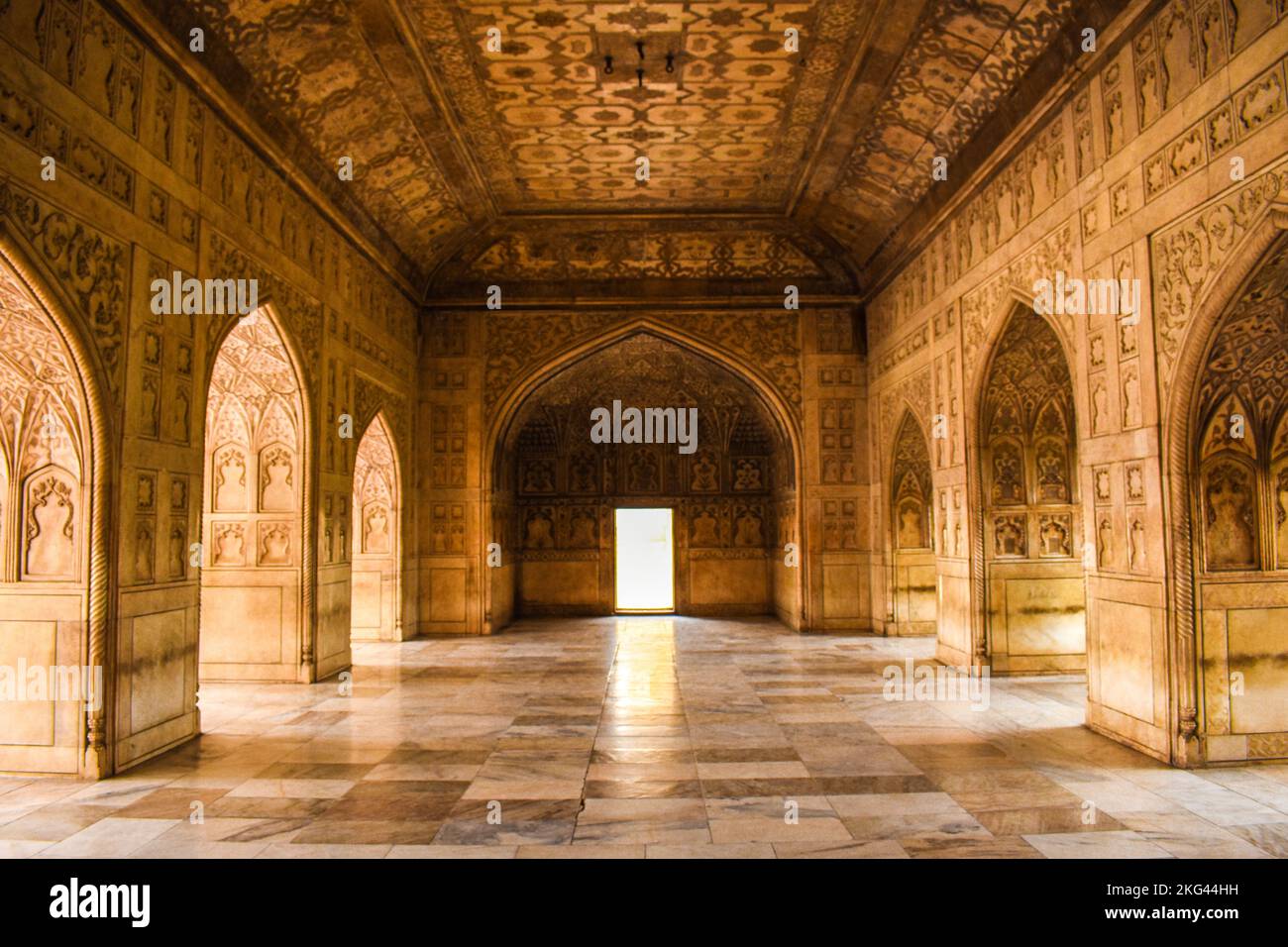 The Interior of Agra Fort . Stock Photo