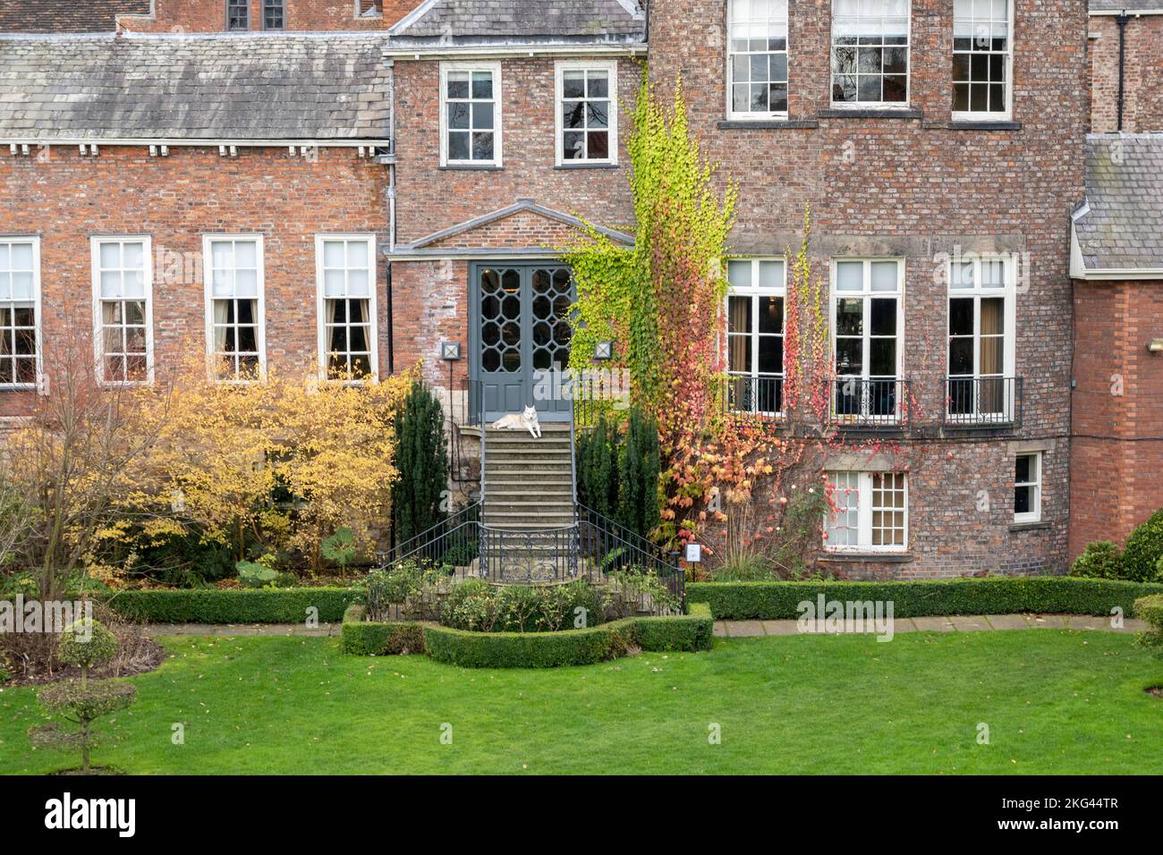 Detail and doorway of a country building Stock Photo