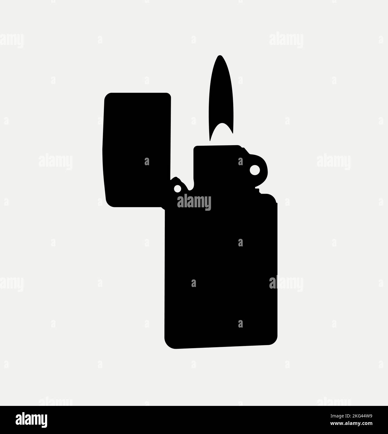 A simple lighter icon isolated on a white background Stock Vector