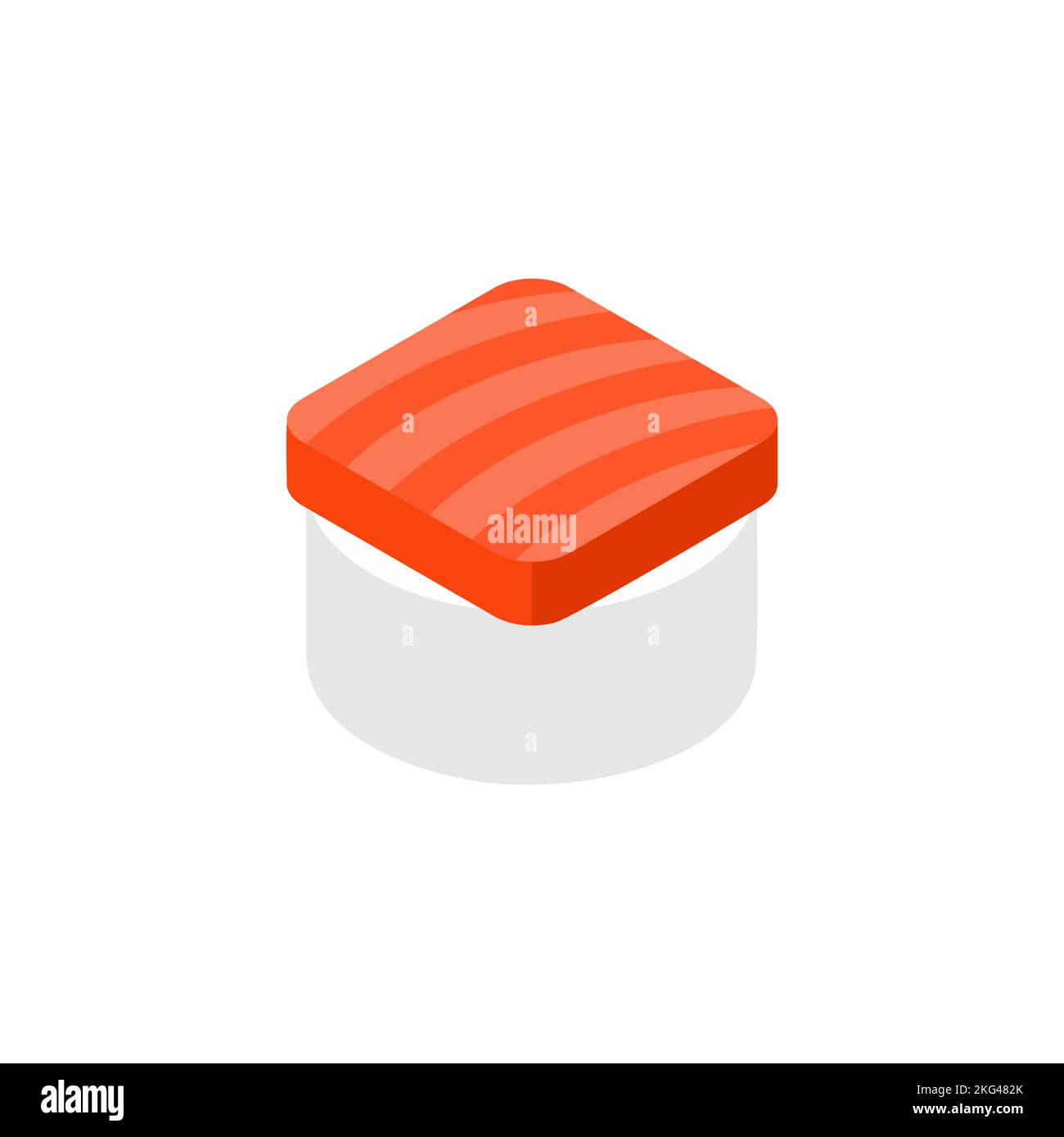 Sushi rolls isolated. Traditional Japanese food. Vector illustration ...