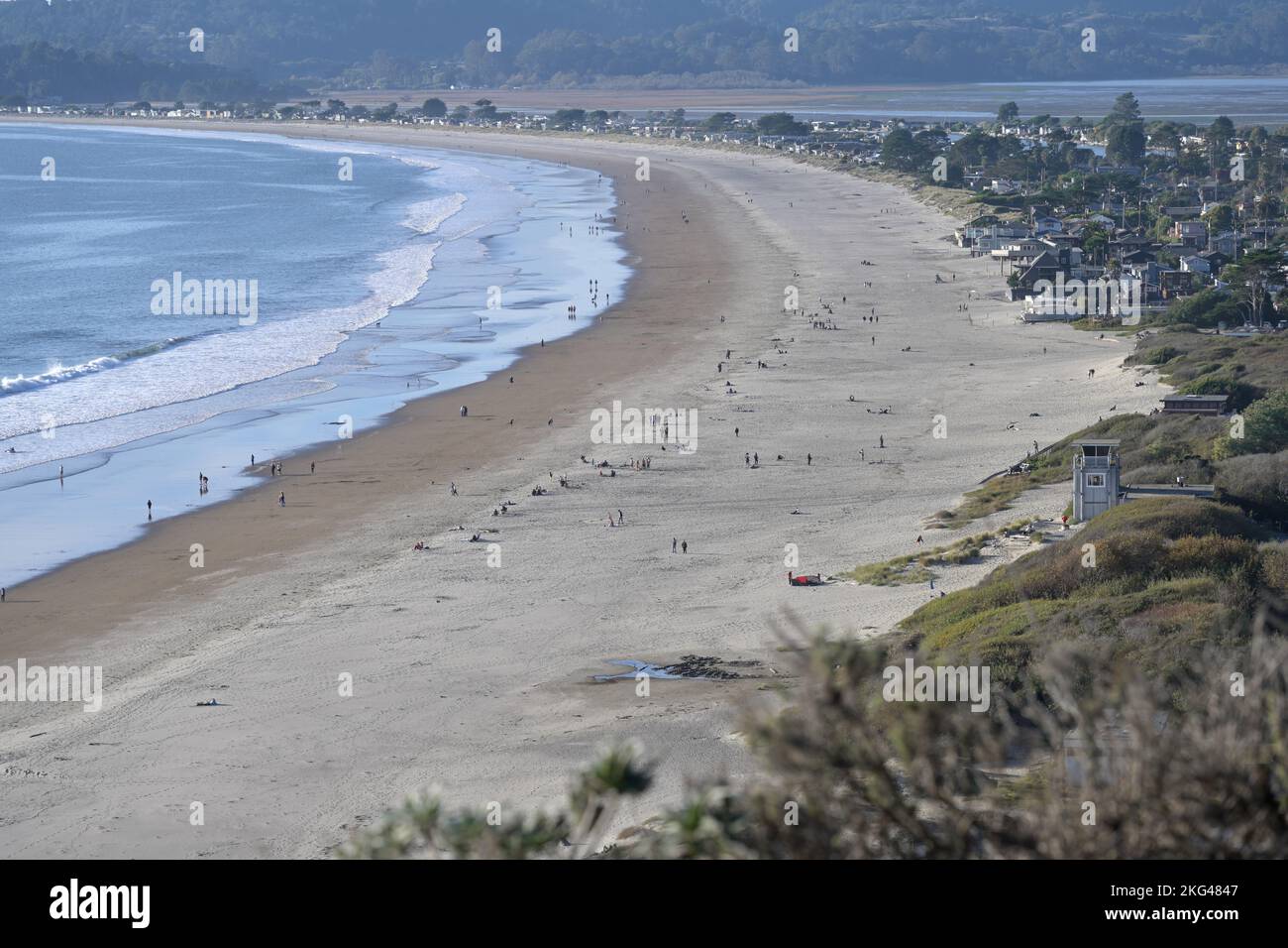 Beautiful Stinson Beach in Marin county, California CA Stock Photo