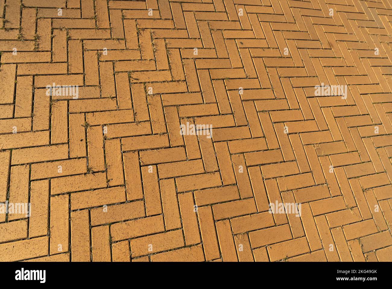Paving slabs yellow brick. Creative vintage background. Stock Photo
