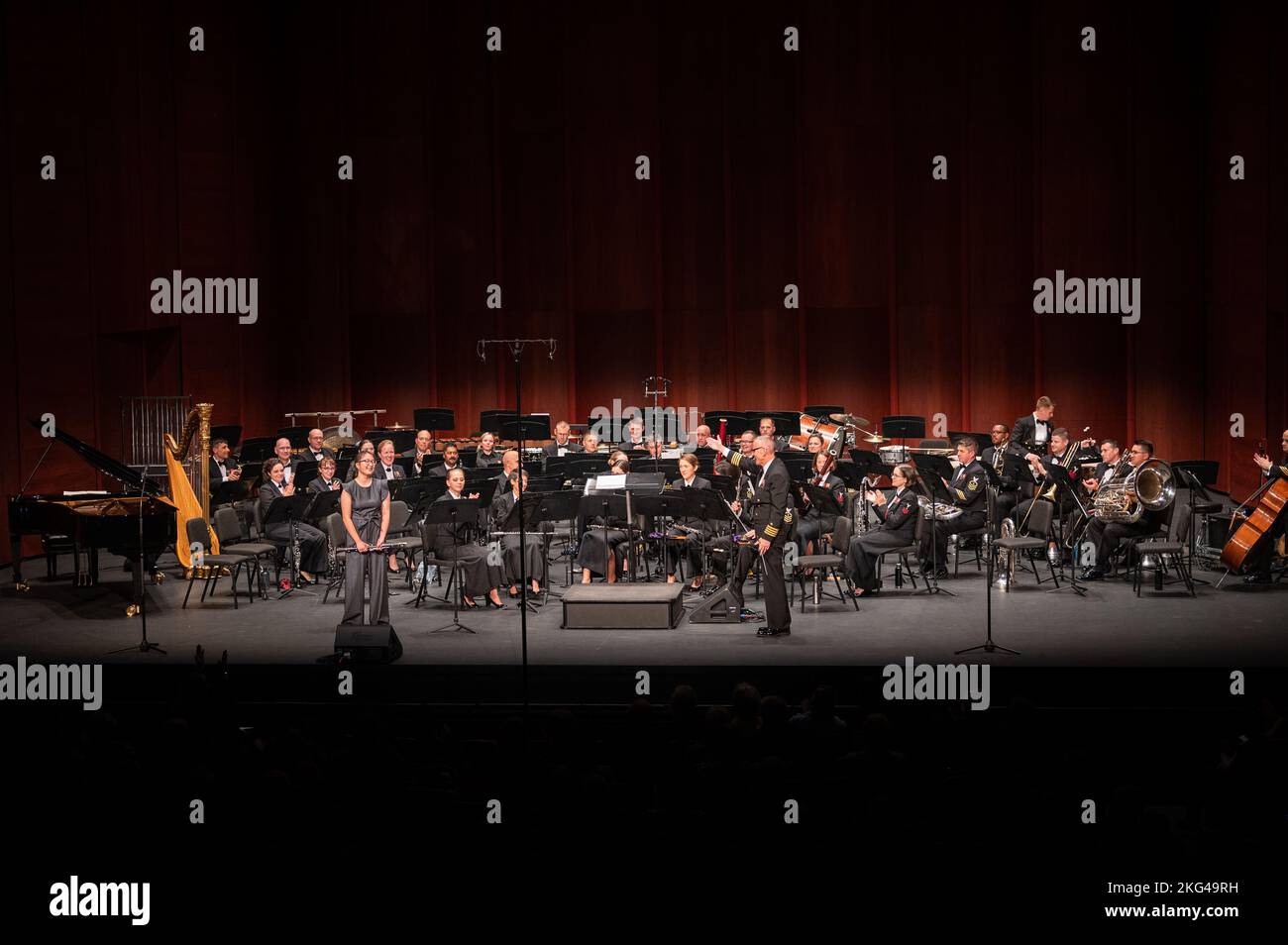 221028NFD081 WASHINGTON (August 8,2022) Mira Kim, winner of the Navy Band's Young Artist