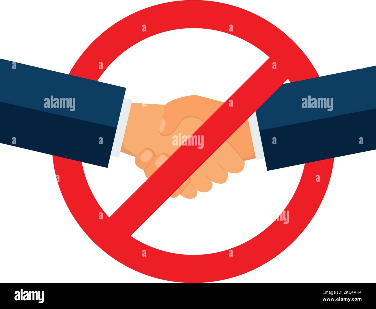 No shake hands icon hi-res stock photography and images - Alamy