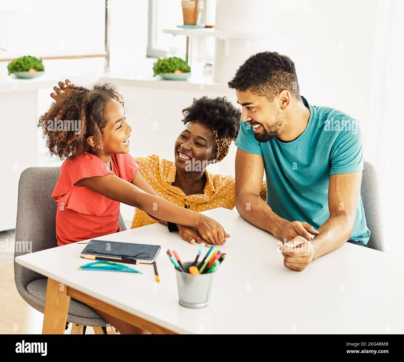 Happy African American Family Father Kids Daughter Son Pack Christmas Stock  Photo by ©evgenyataman 624194704