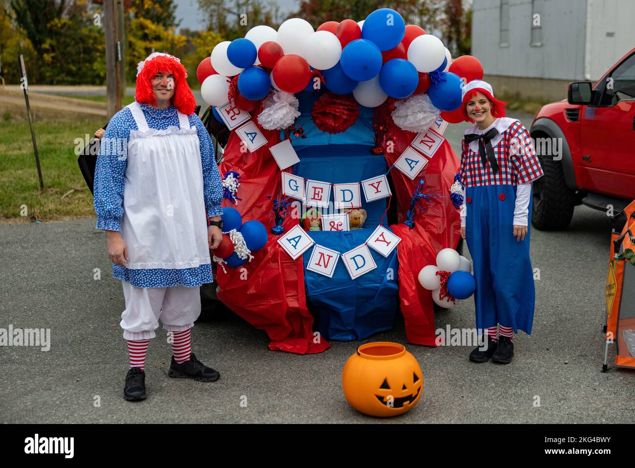 U.S. Marines and their families attend Haunted Headquarters hosted by