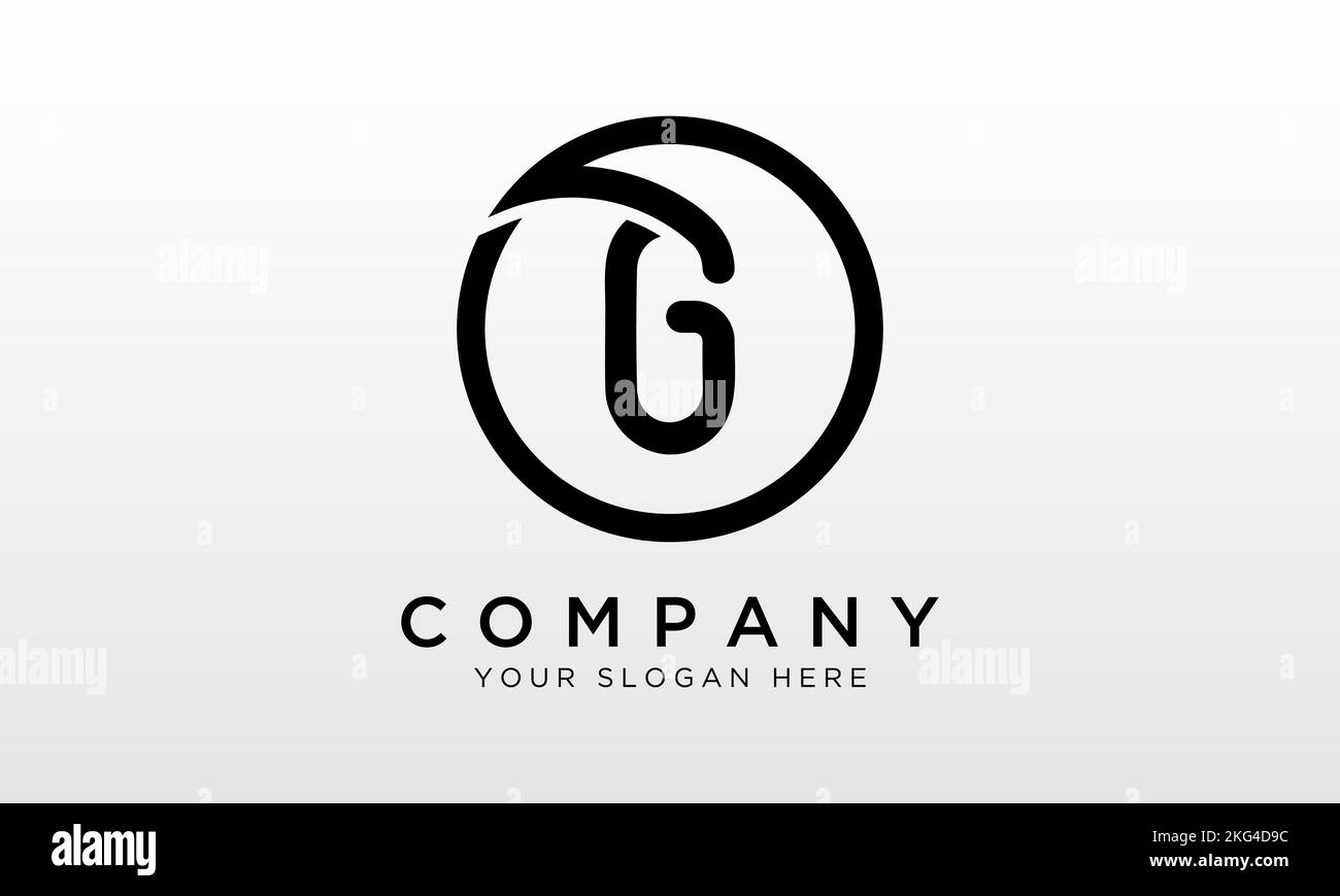Initial Letter G Logo With Circle Shape. Modern Unique Creative G Logo Design Vector Template. Stock Vector
