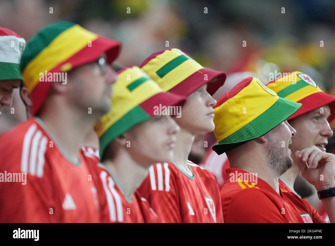Welsh Fans Wales fans during the Qatar 2022 World Cup match, group B, date 1 ...