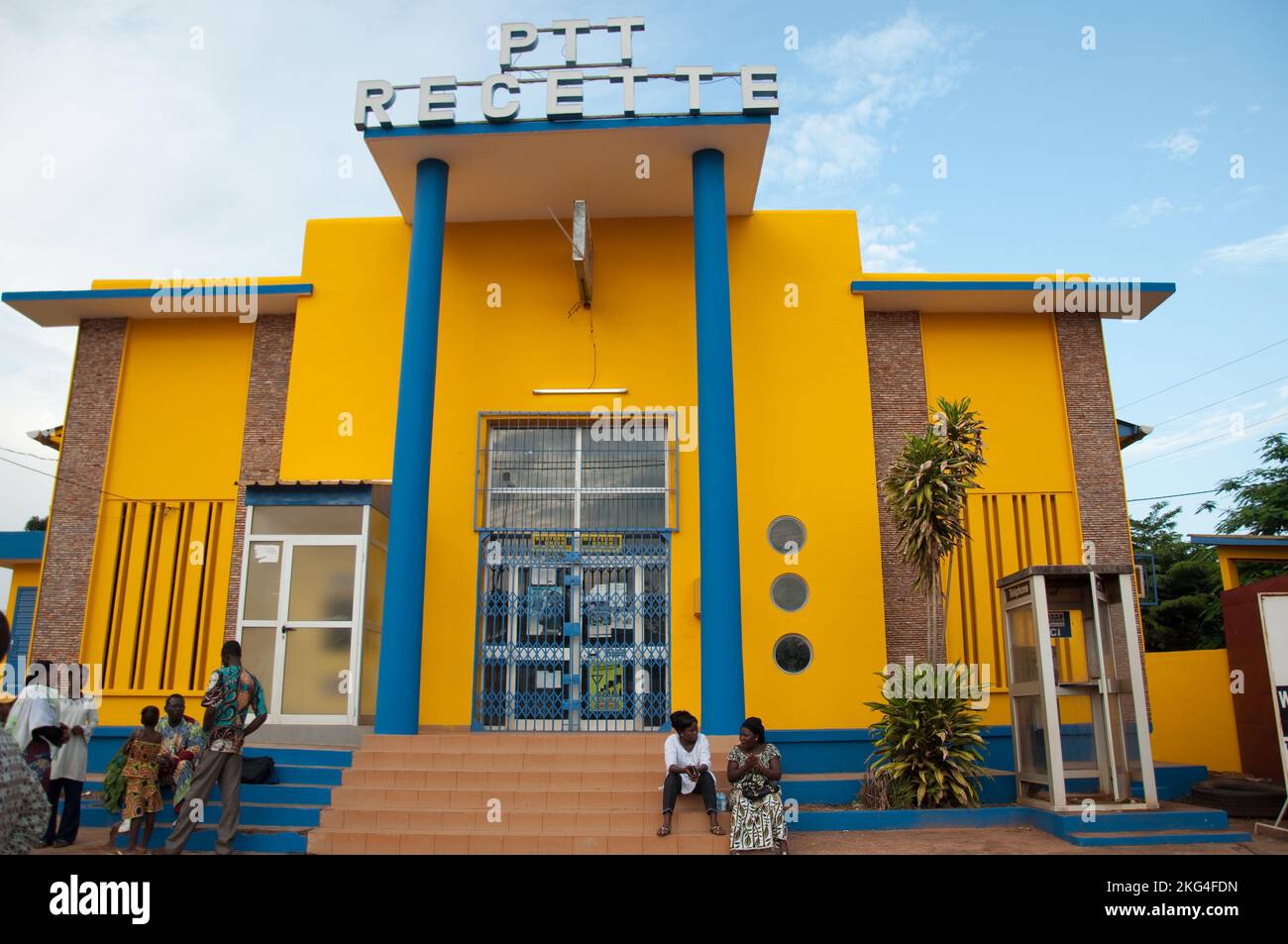 PTT - Post and telecommunications Office, Natitingou, Atacora, Benin Stock Photo