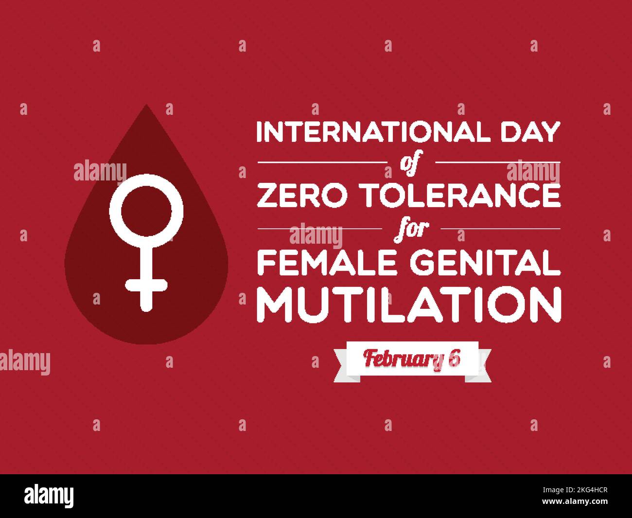 International Day Of Zero Tolerance For Female Genital Mutilation February 6 Vector 2033