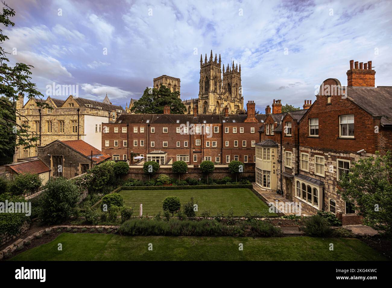 York - May 23 2022: Medieval old town of York in Yorkshire, England. Stock Photo