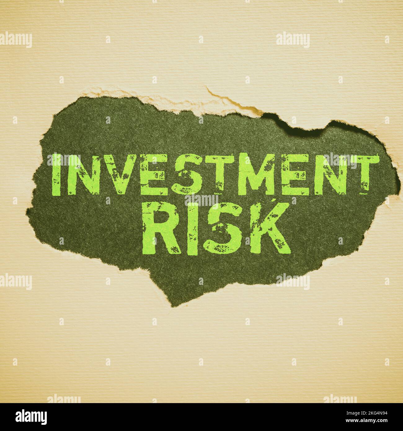 Inspiration showing sign Investment Risk. Business overview potential