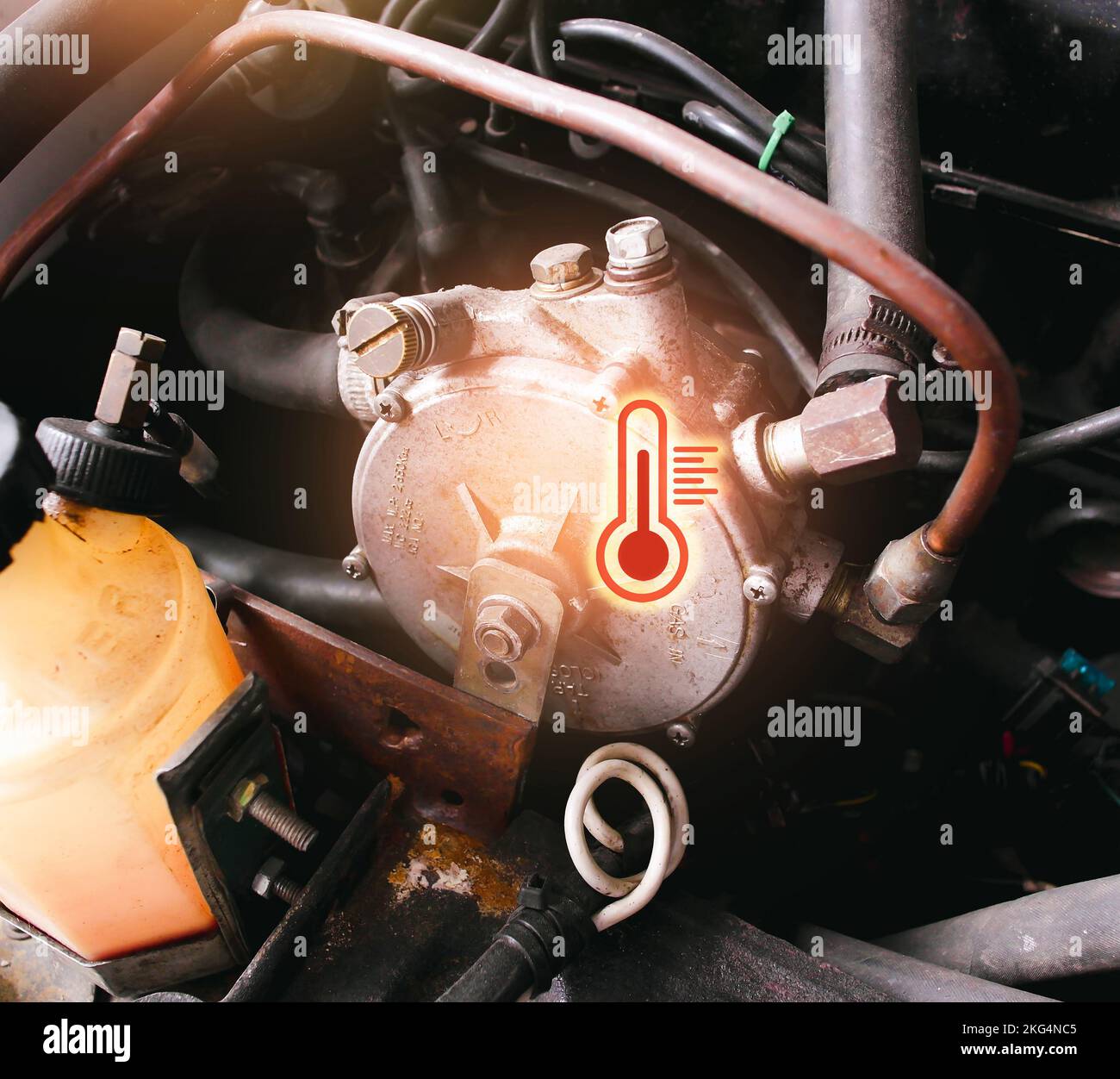 High temperature LPG pressure reducer of liquefied petroleum gas