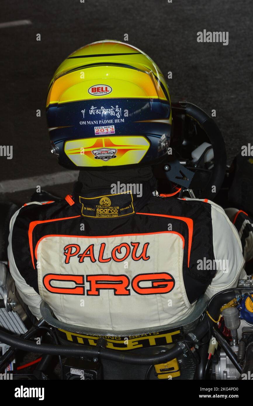 Spanish racing driver Alex Palou who drives for Chip Ganassi Racing in the American IndyCar Series. Stock Photo