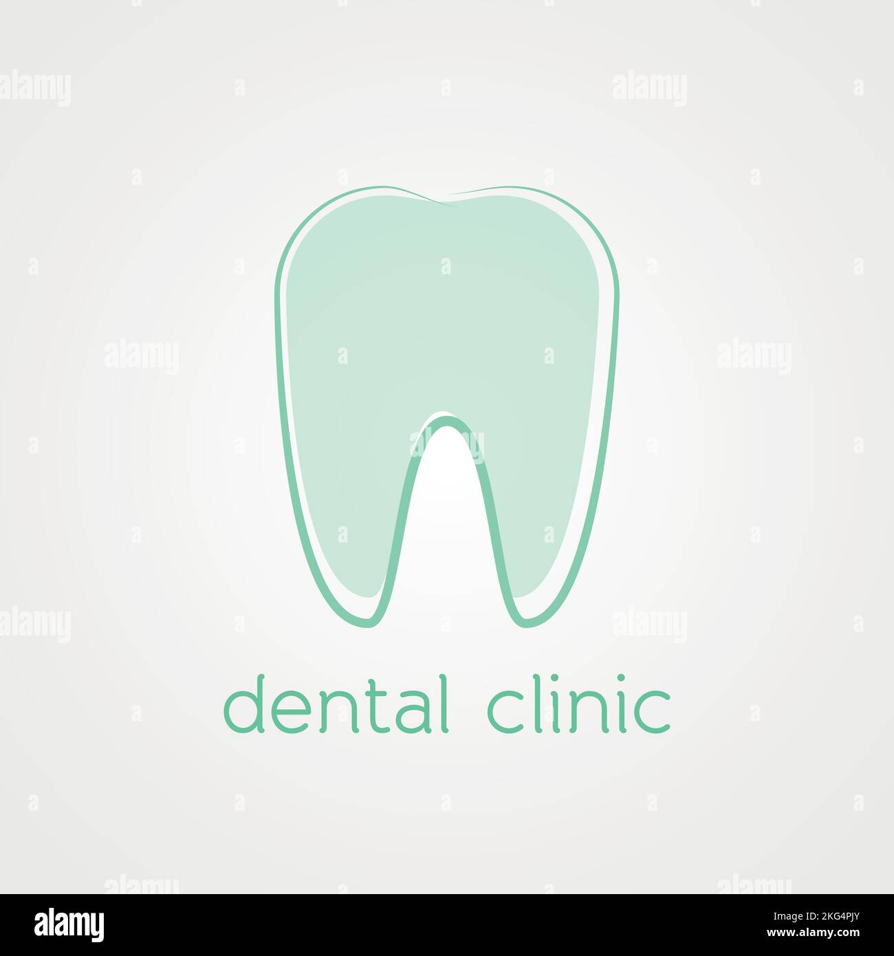 Dental clinic logo. Tooth molar icon. Vector illustration, flat design ...