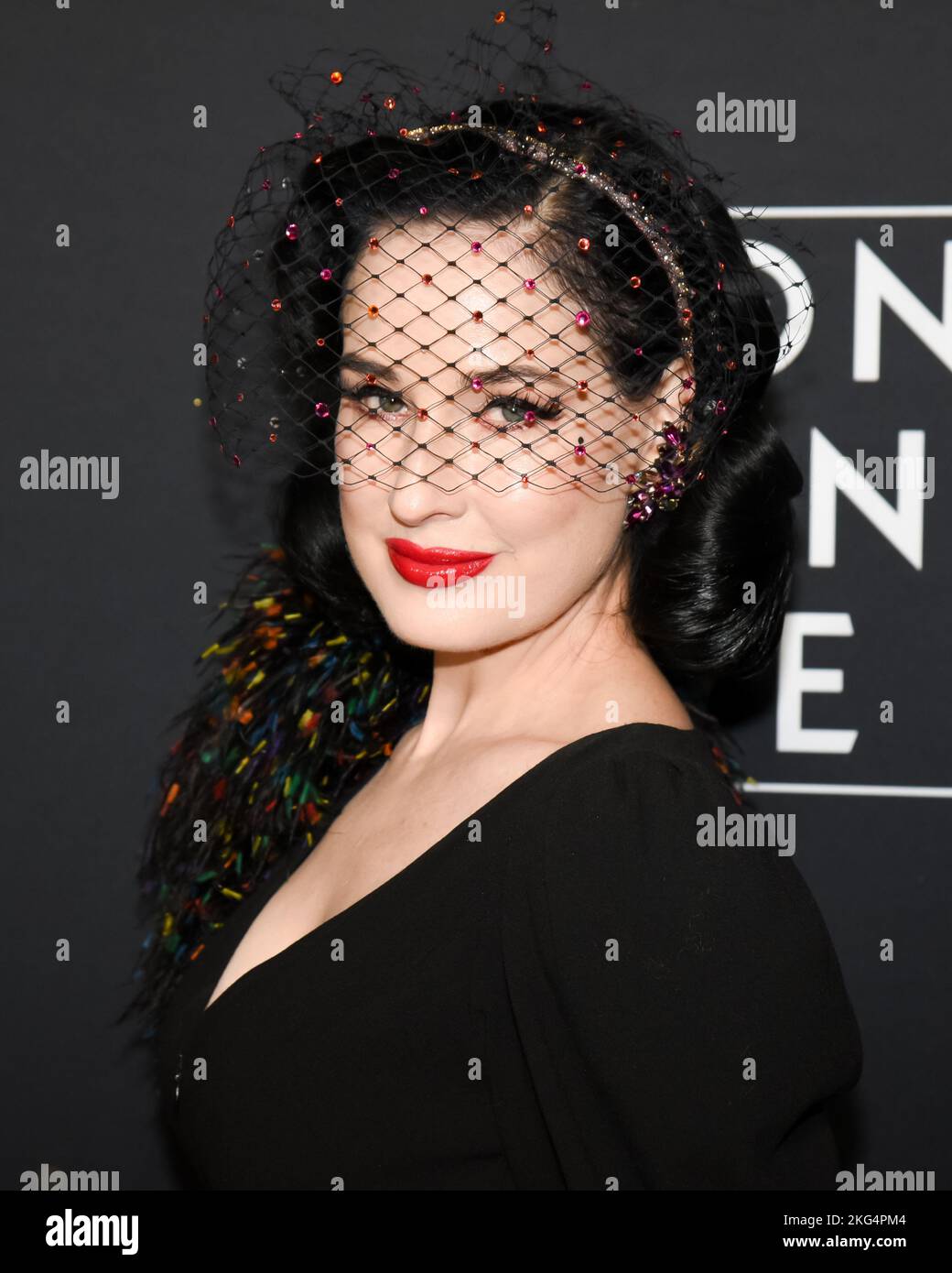 20 November 2022 - Los Angeles, California - Dita Von Teese. Disney+ ...