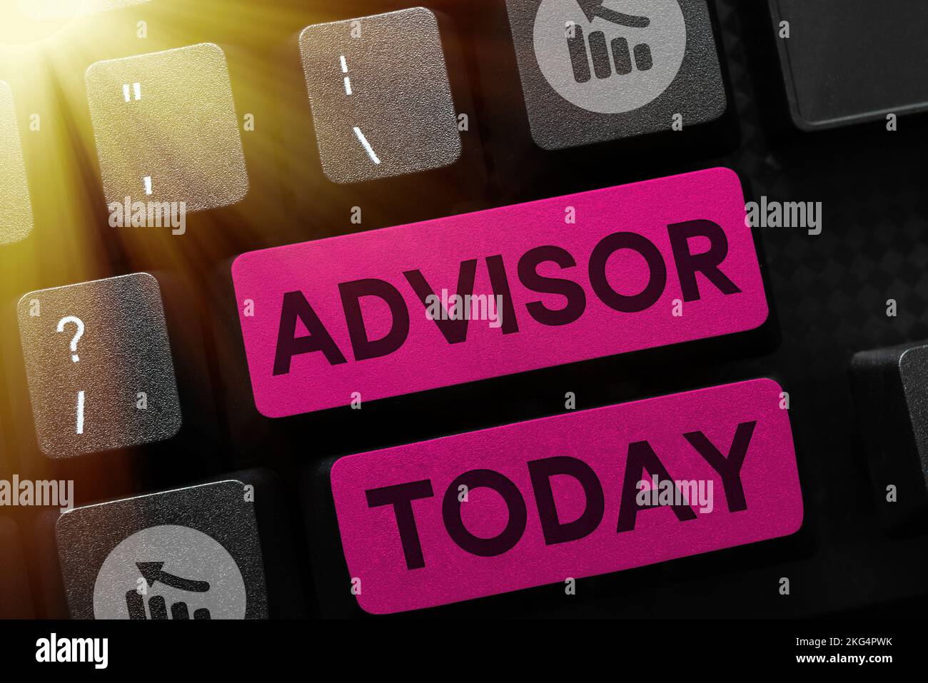 Hand writing sign Advisor. Business idea Give advice recommendation ...