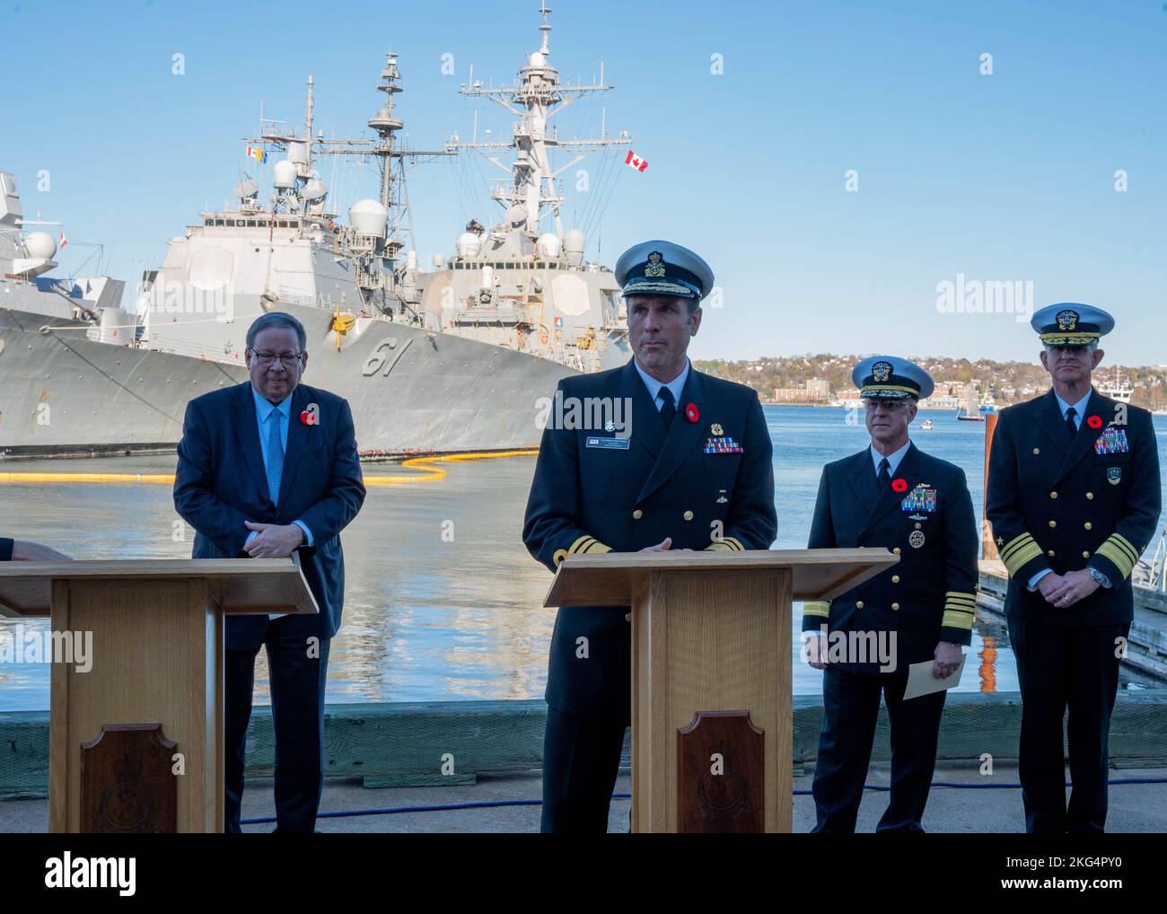HALIFAX, Nova Scotia (Oct. 29, 2022) Vice Adm. Angus Topshee, commander, Royal Canadian Navy