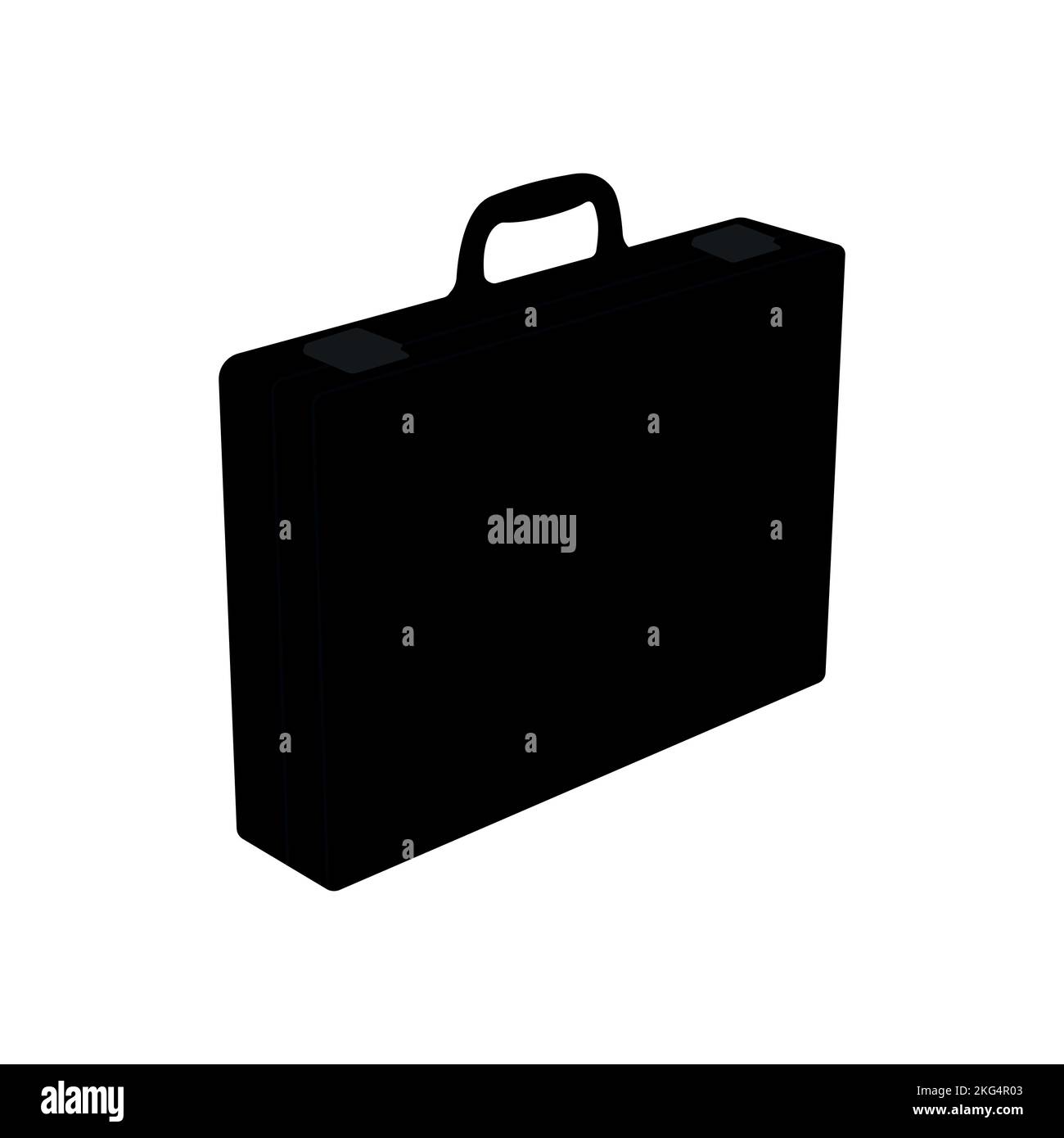 A silhouette of briefcase isolated on white background Stock Vector ...
