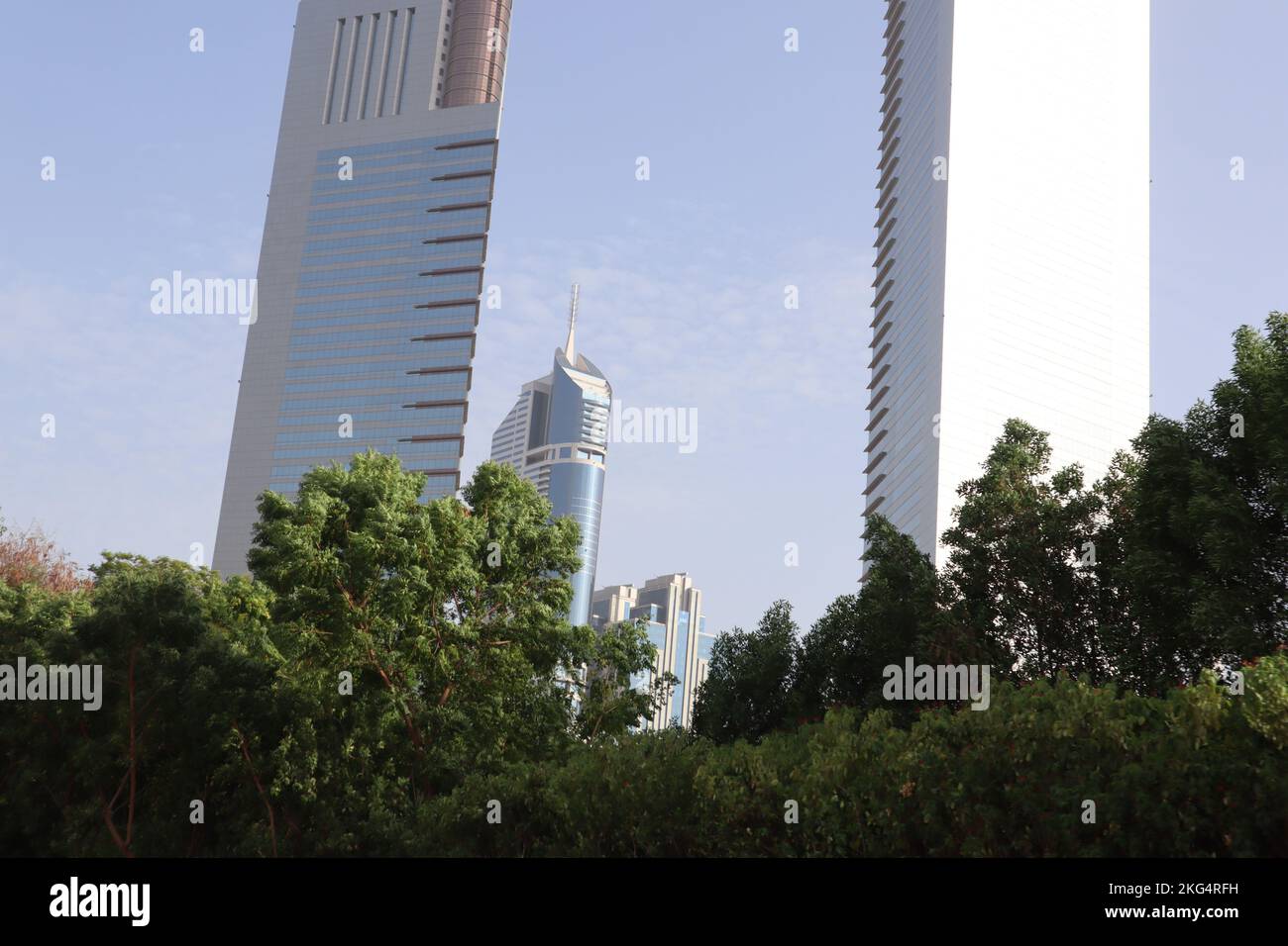 Emirates Towers, Dubai, UAE Stock Photo