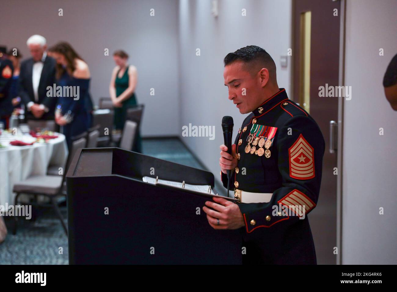 U.S. Marine Corps Sgt. Maj. Jose Cabrera, sergeant major for Marine